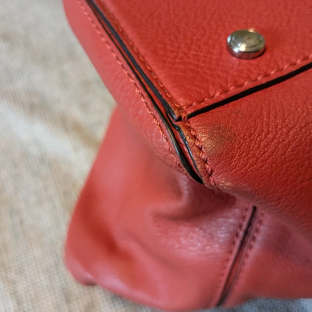Tumi Leather Tote Shoulder Bag Like with Dust Bag - Picture 11 of 16